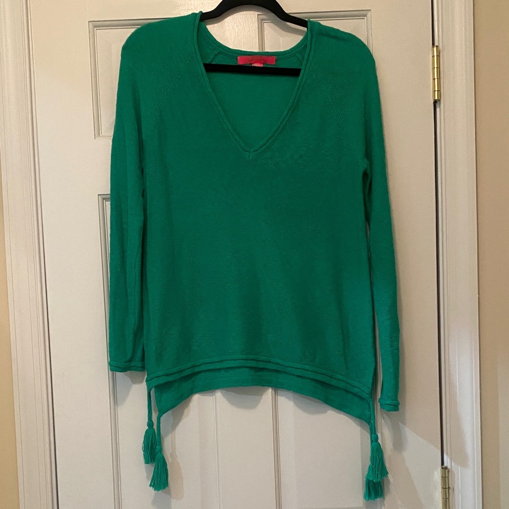 Lilly Pulitzer green knit sweater